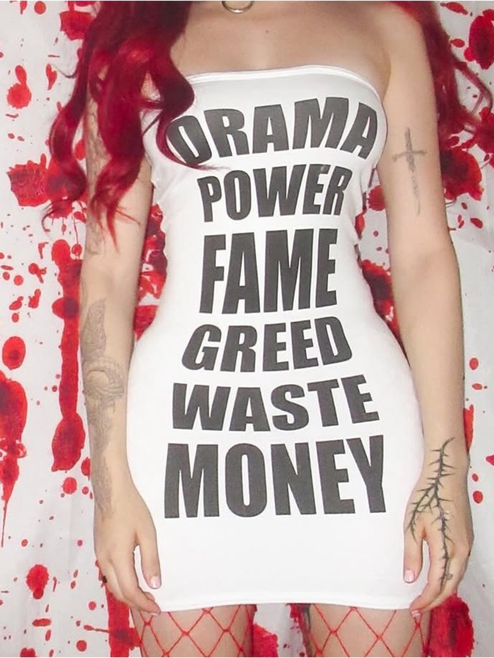 iconic white tube dress